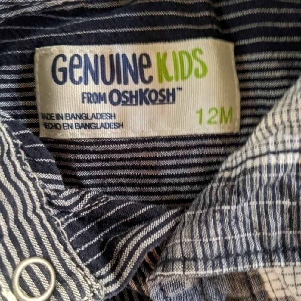 Osh Kosh B'Gosh striped button down long sleeve shirt‎ size 18 months